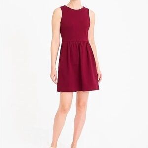 JCrew Daybreak Dress with pockets in burgundy